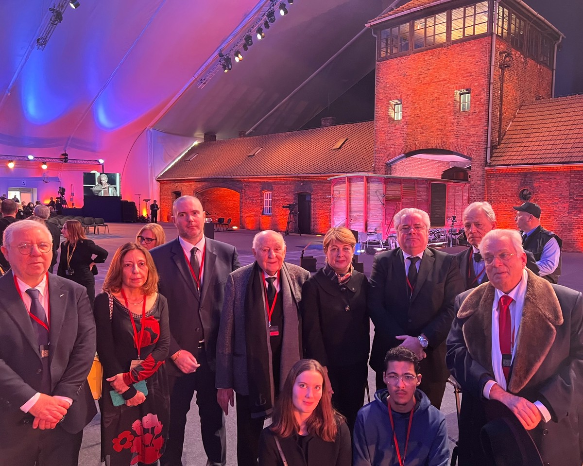 Delegazione monegasca alla commemorazione  dell'80° anniversario della liberazione del campo di Auschwitz-Birkenau