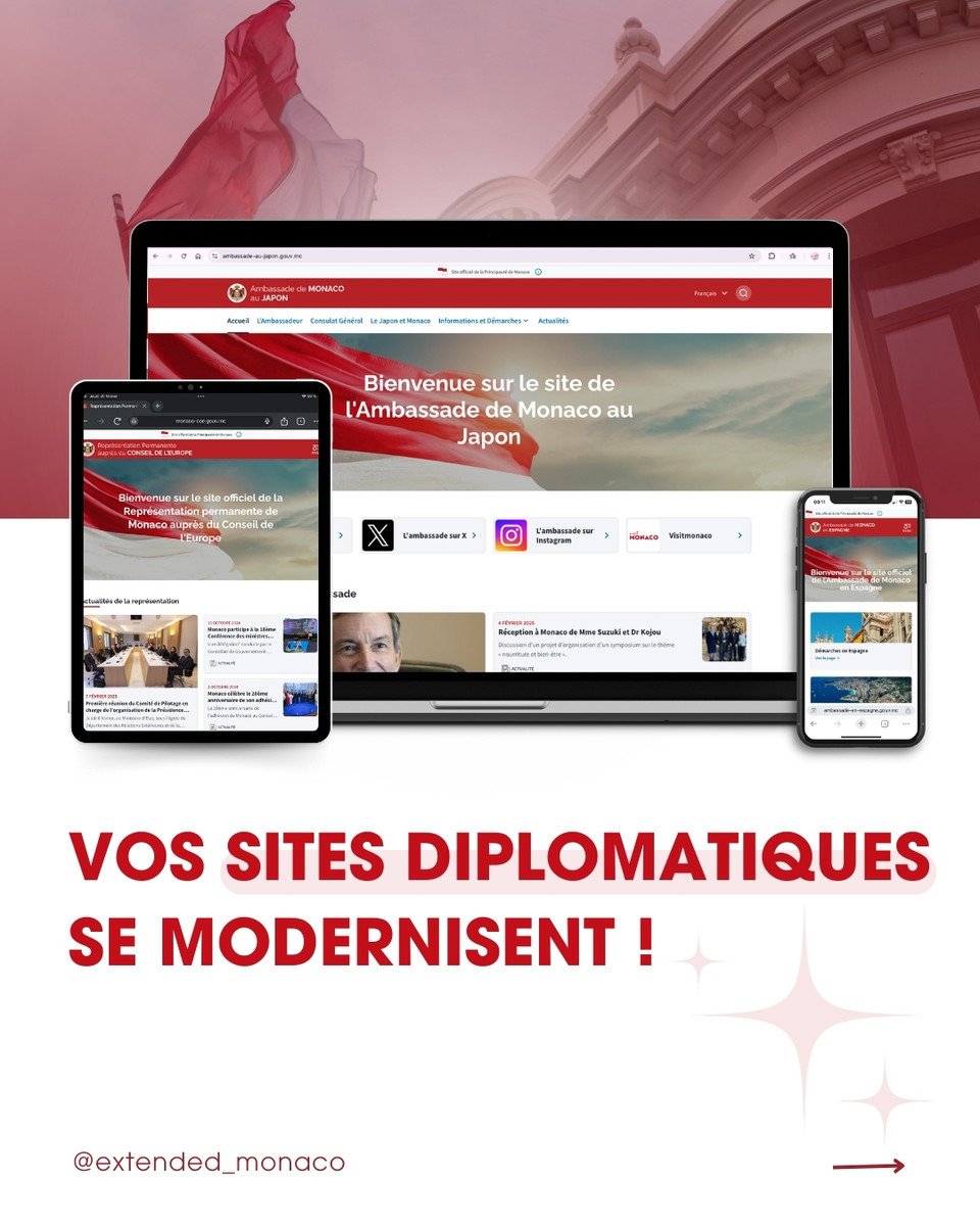 Il Principato di Monaco modernizza i siti web  delle rappresentanze diplomatiche