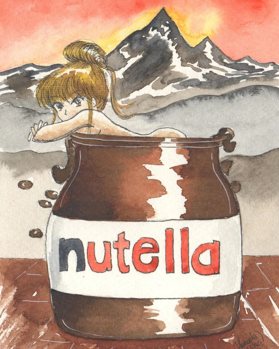 World Nutella Day 2025 celebrato con arte dalla disegnatrice braidese Manuela Fissore