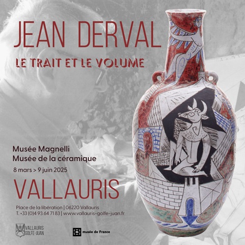 Vallauris: “Jean Derval - Le trait et le volume”, una mostra al Museo della ceramica