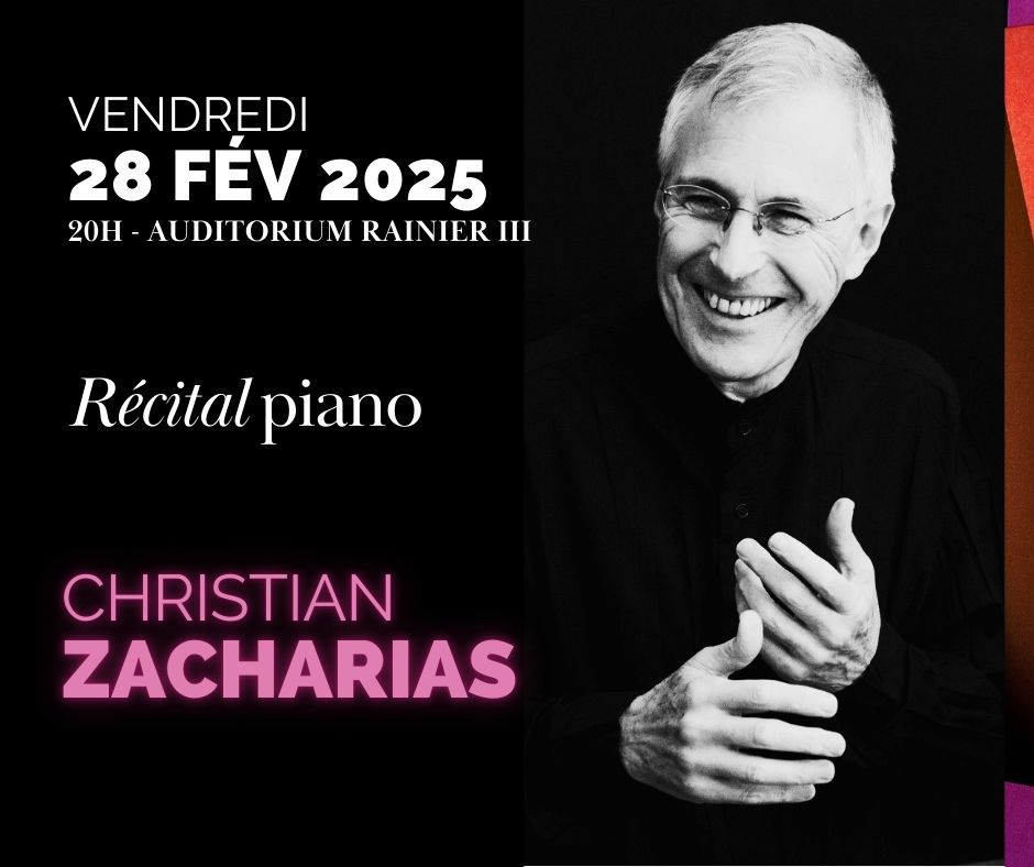 All'Auditorium Ranieri di Monaco concerto con il pianista Christian Zacharias