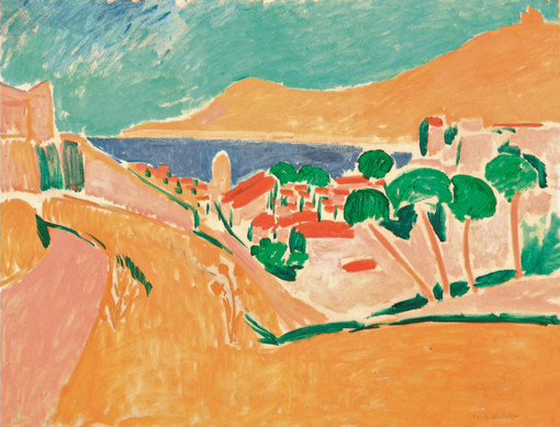 Henri Matisse, Collioure en août, 1911, uile sur toile, 89 × 116 cm ,Ancienne collection Paul Poiret, Georges Salles. Crédit photo © Summit Trust Geneva for the Sidarta Collection © Succession Henri Matisse