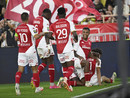 I giocatori dell'AS Monaco esultano dopo la splendida vittoria contro l'OM Marsiglia (Foto AS Monaco)