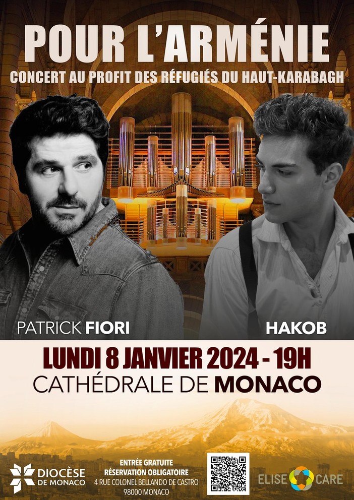 Monaco, in gennaio un concerto caritativo per i rifugiati armeni del Nagorno-Karabakh