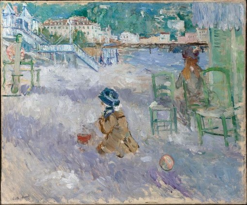 Berthe Morisot La Plage de Nice, 1882 Huile sur toile, 46,5 x 56 cm -  Collection particulière © Sotheby’s