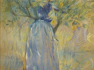 Berthe Morisot La cueillette des oranges à Cimiez, 1889 Pastel sur papier, 60,8 x 45,9 cm Grasse, Musée d’Art et d’Histoire de Provence, inv. 2013.0.2250 © Ville de Grasse