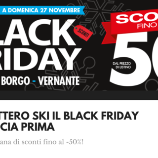 Da Bottero Ski è tempo di BLACK FRIDAY WEEK!