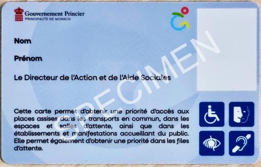 Monaco, disponibile il nuovo modello di carta prioritaria per disabili