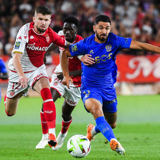 Un momento della partita al Louis II (Foto AS Monaco)