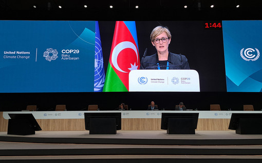 Celine Caron Dagioni a la COP 29 a Baku