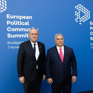 Il Ministro di Stato Didier GUILLAUME con il Primo Ministro ungherese Viktor ORBAN