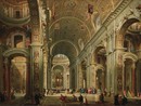 Le cardinal Melchior de Polignac visitant Saint-Pierre de Rome-Giovanni Paolo Panini-mba-draguignan