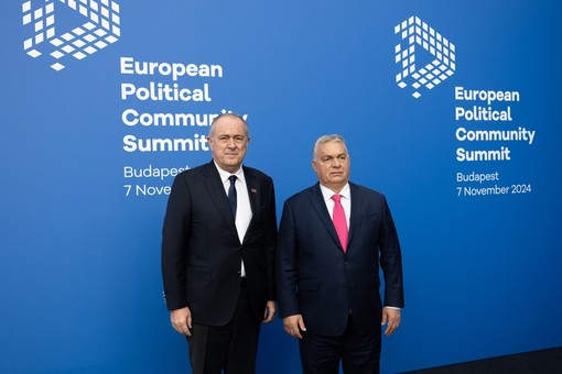 Il Ministro di Stato Didier GUILLAUME con il Primo Ministro ungherese Viktor ORBAN