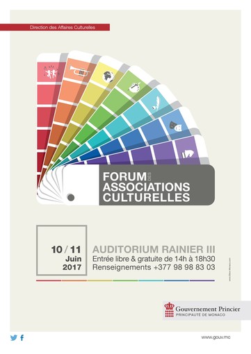 Il 6ème Forum des Associations Culturelles si terrà dal 10 luglio a L'Auditorium Ranier III