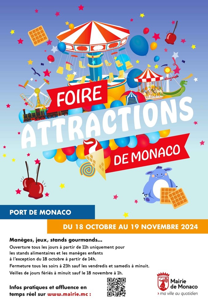 Autunno, il Principato scalda i motori con la Foire Attractions sul porto di Monaco