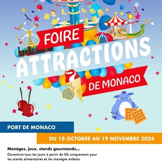 Autunno, il Principato scalda i motori con la Foire Attractions sul porto di Monaco