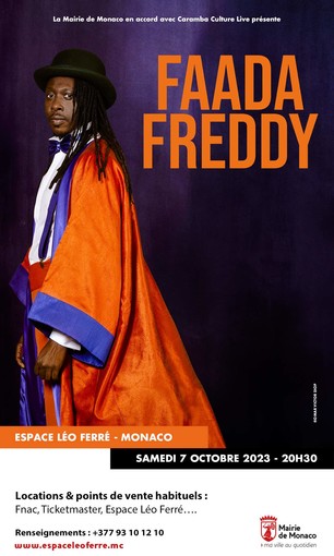Monaco, ad ottobre grande concerto dell'artista senegalese Faada Freddy