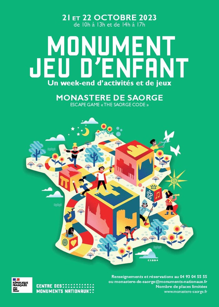 A Saorge e La Turbie due appuntamenti per bambini con &quot;Monument jeu d'enfant&quot;