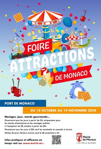 Autunno, il Principato scalda i motori con la Foire Attractions sul porto di Monaco