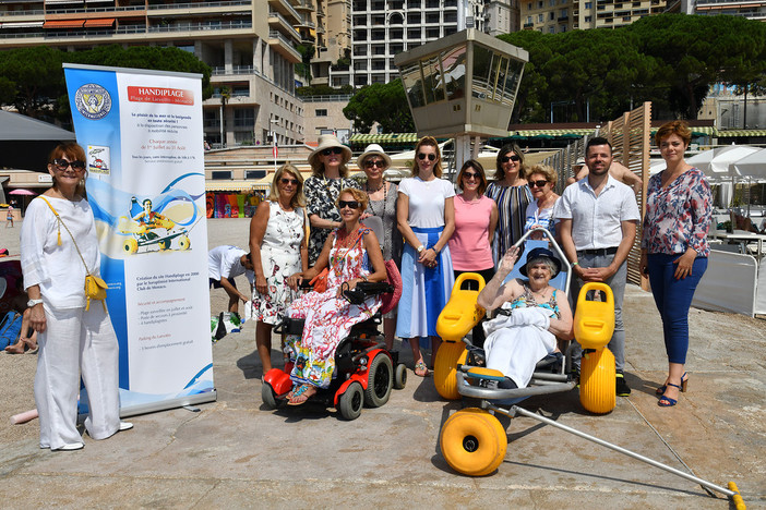 Handiplage e Audio-plage al Larvotto per aiutare i disabili