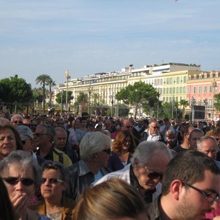 Il giorno dell'inaugurazione della Promenade du Paillon