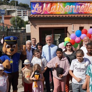 I bimbi nel nuovo spazio &quot;La Maisonnette&quot; (Foto Ville de Beausoleil)