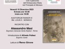 Monaco, incontro con Alessandro Masi autore della “Vita Maledetta di  Benvenuto Cellini”