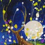 Luna piena del Cervo, vista dal pittore braidese Franco Gotta