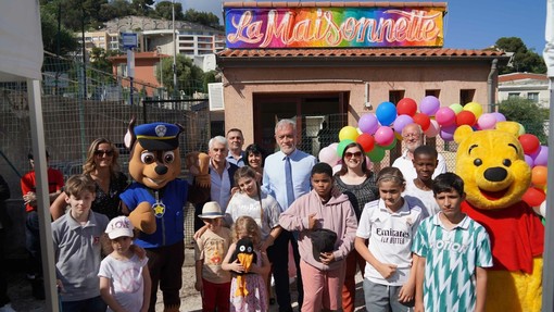 I bimbi nel nuovo spazio &quot;La Maisonnette&quot; (Foto Ville de Beausoleil)