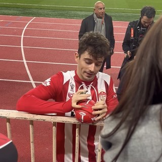 Presente alla Fights Aids Cup anche l'idolo di casa Charles Leclerc (Fotogallery di Ezio Cairoli)