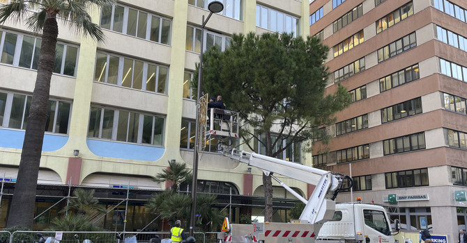 Per le strade di Monaco è iniziata la posa delle luminarie