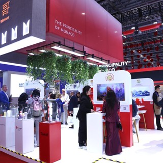 Lo stand monegasco a Shanghai