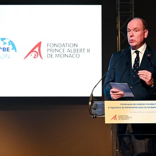 L'intervento di SAS il Principe Alberto a Les Sables d'Olonne (Foto Axel Bastello / Palais Princier)