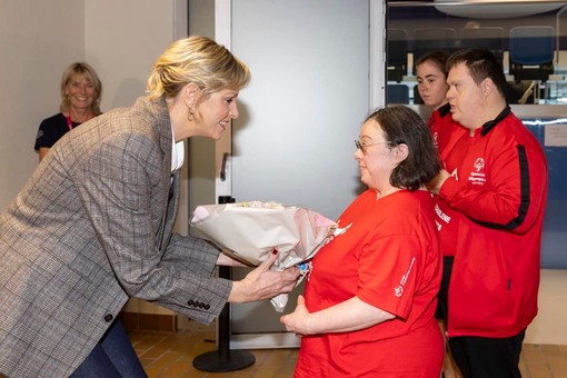 La Principessa Charléne al Meeting di nuoto (Foto Philippe Fitte)