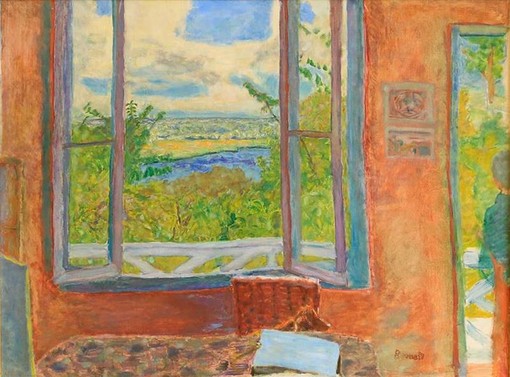 Pierre Bonnard, Fenêtre ouverte sur la Seine à Vernonnet, huile sur toile, vers 1912, musée des Beaux-Arts de Nice