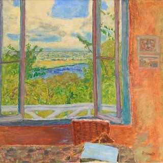 Pierre Bonnard, Fenêtre ouverte sur la Seine à Vernonnet, huile sur toile, vers 1912, musée des Beaux-Arts de Nice