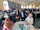 Il sindaco Juhel al tradizionale pranzo di Natale (Foto Ville de Menton)