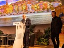 L'intervento del sindaco Yves Juhel (Foto Ville de Menton)