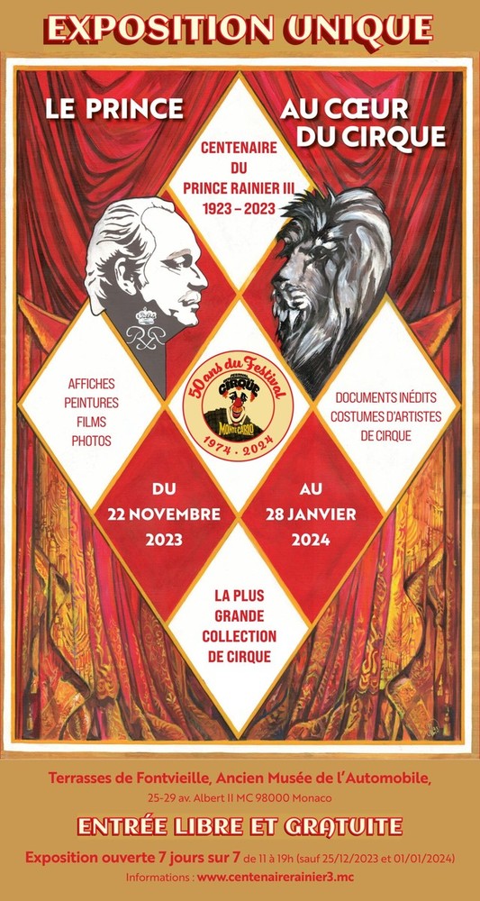 A Fontvieille si presenta la mostra &quot;Le prince au coeur du Cirque&quot;