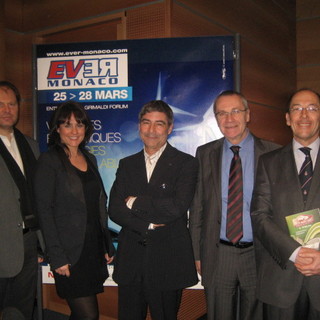 Da sinistra: Philippe Napoleon (MC2D), Vanessa Cantel (MITI), Patrice Drevet, Jean-Marie Laffont (SMEG), Christian Tornatore (Automobile Club Monaco)