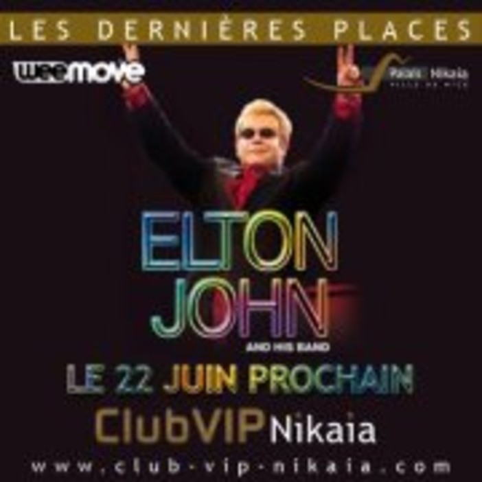 22 giugno Sir Elton John in concerto al Palais Nikaia di Nizza