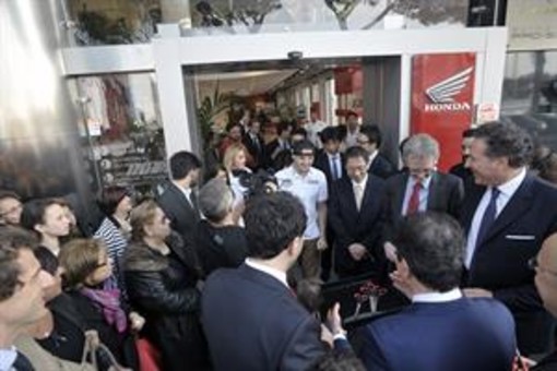 Jack Miller inaugura la sede Honda a Roma. Per il pilota del team di Monaco adesso è tempo di GP1 in Qatar