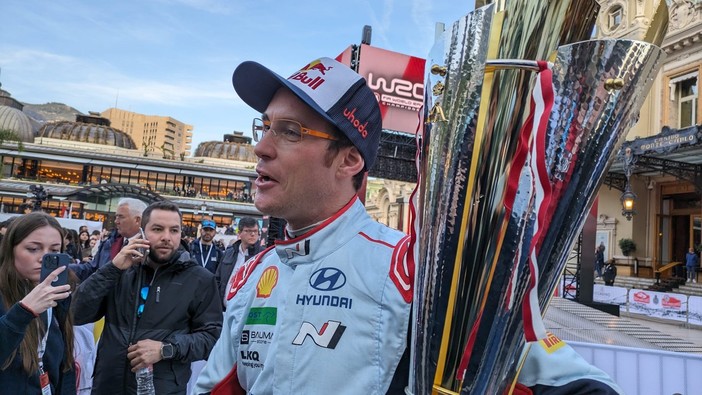 il vincitore del Rallly di Monte-Carlo Thierry Neuville